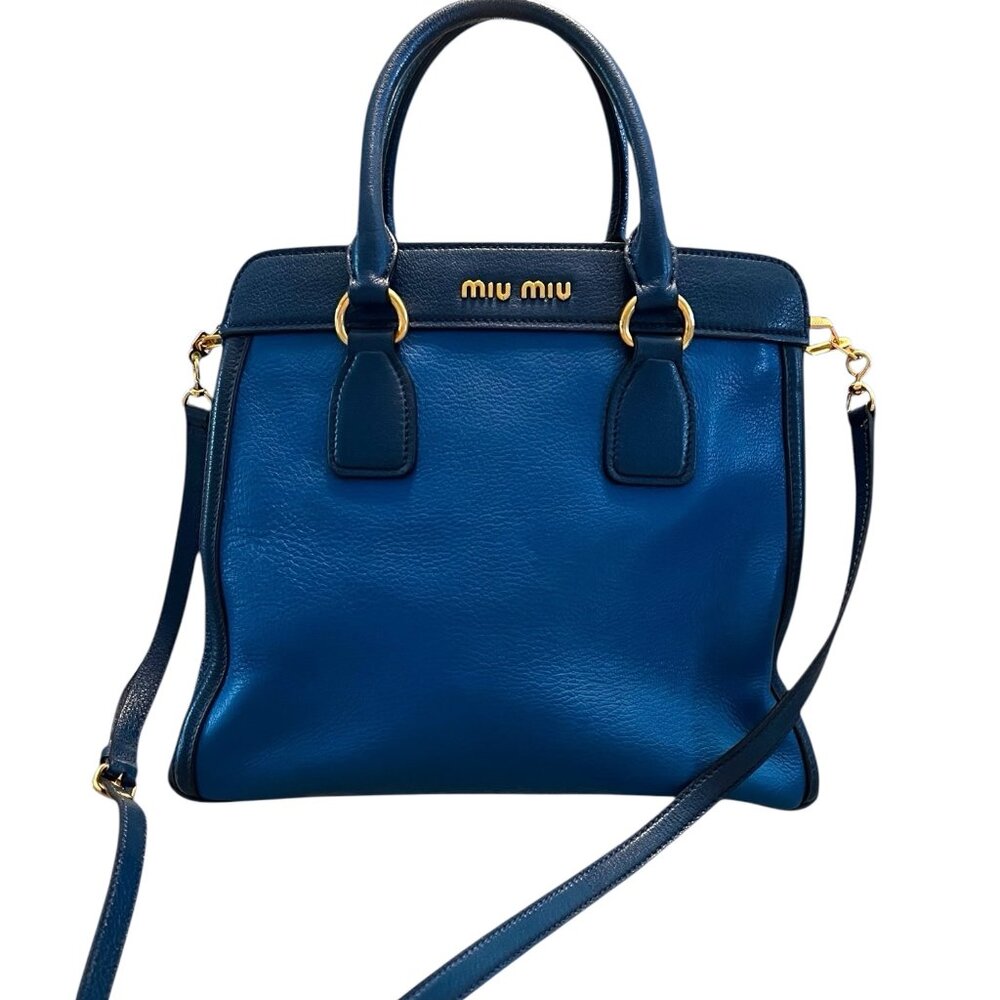 ✨ Miu Miu Madras Vitello Leather Satchel – New | Rare Private Collection Find ✨